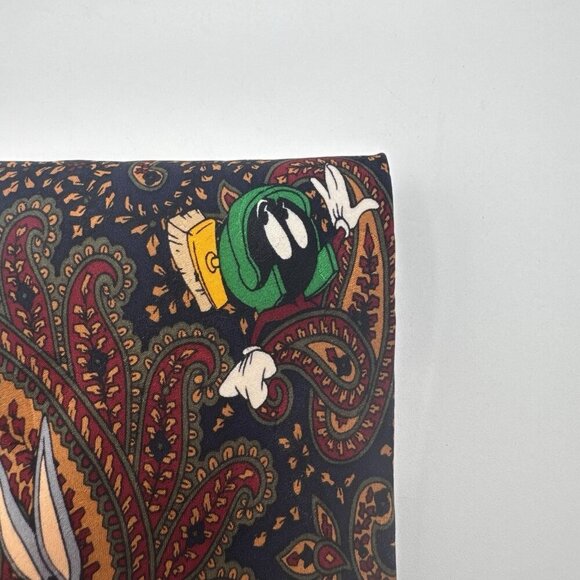 Vintage Tie 1994 Looney Tunes Mania Paisley Coyote Martian Bunny Taz - Picture 7 of 10